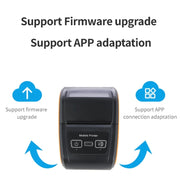 58mm Portable Logistics Takeaway Receipt Bluetooth Thermal Printer(UK Plug)