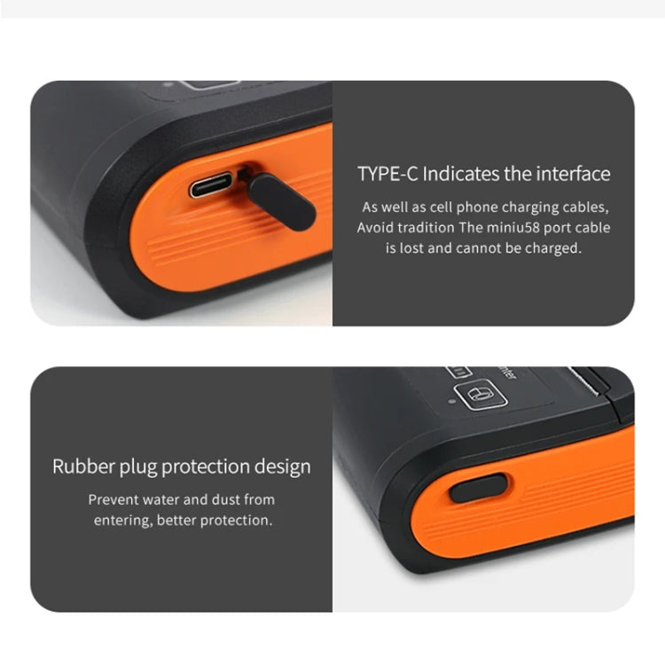 58mm Portable Logistics Takeaway Receipt Bluetooth Thermal Printer(UK Plug)