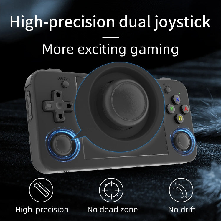 ANBERNIC RG35XX H Handheld Game Console 3.5 Inch IPS Screen Linux System 64GB+128GB(Black) - free shipping - PMC Jewellery - Order now!