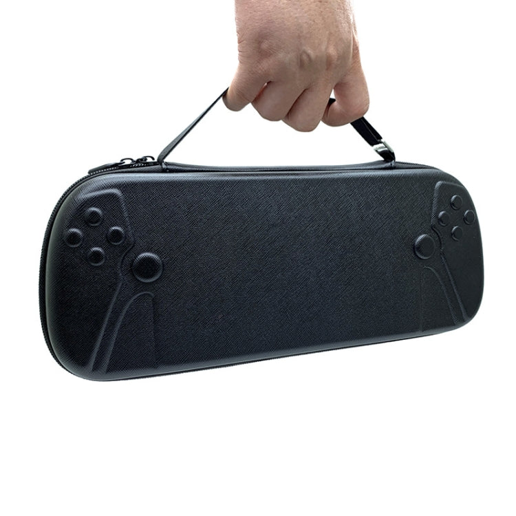 For Sony PlayStation Portal Hard Shell Case Portable Storage Bag, Style: PU Cross Line - Bags by PMC Jewellery | Online Shopping South Africa | PMC Jewellery | Buy Now Pay Later Mobicred