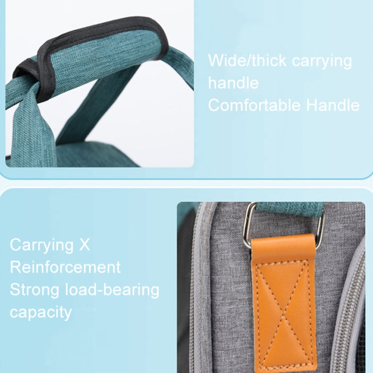 Outdoor Portable Shoulder Pet Backpack Handheld Foldable Breathable Cat Bag(Style 6 Blue) - Pet Storages & Bags by PMC TechLife | Online Shopping South Africa | PMC TechLife | Buy Now Pay Later Mobicred