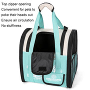 Simple Contrasting Pet Backpack Space Capsule Cat Bag Shoulder Dog Bag(Model 5 Green)