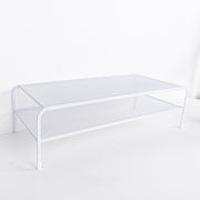 Computer Monitor Elevated Bracket Desk Wrought Iron Rack Organizer, Spec: Deepen Dual Layer