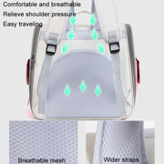 Outdoor Cat Backpack Large Capacity Breathable Pet Bag(Model 7 Yellow)