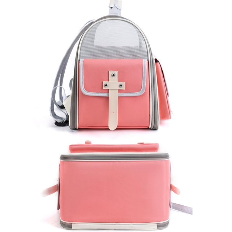 Outdoor Cat Backpack Large Capacity Breathable Pet Bag(Model 7 Pink) - Pet Bags by PMC TechLife | Online Shopping South Africa | PMC TechLife | Buy Now Pay Later Mobicred