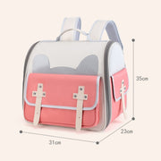 Outdoor Cat Backpack Large Capacity Breathable Pet Bag(Model 7 Yellow)