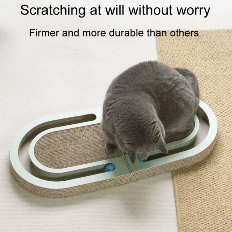 Pet Fun Cats Scratching Board Cats Claw Rubbing Toys Foldable With Ball(Green) - Cat Scratch Board by PMC TechLife | Online Shopping South Africa | PMC TechLife | Buy Now Pay Later Mobicred