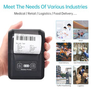 58mm Portable USB Charging Home Phone Bluetooth Thermal Printer(UK Plug)