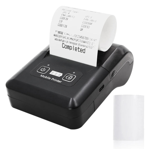58mm Portable USB Charging Home Phone Bluetooth Thermal Printer(UK Plug)