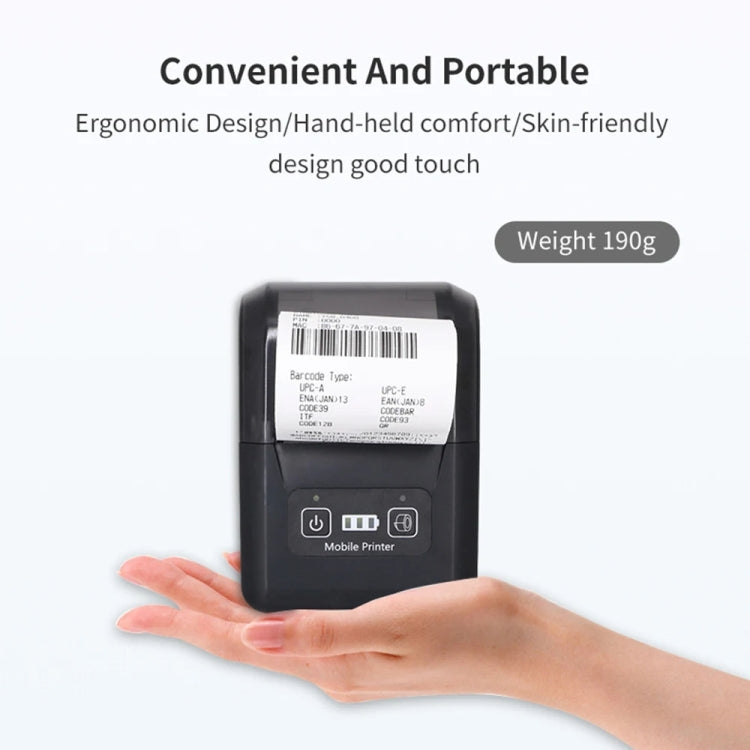 58mm Portable USB Charging Home Phone Bluetooth Thermal Printer(UK Plug) - Printer by PMC TechLife | Online Shopping South Africa | PMC TechLife | Buy Now Pay Later Mobicred