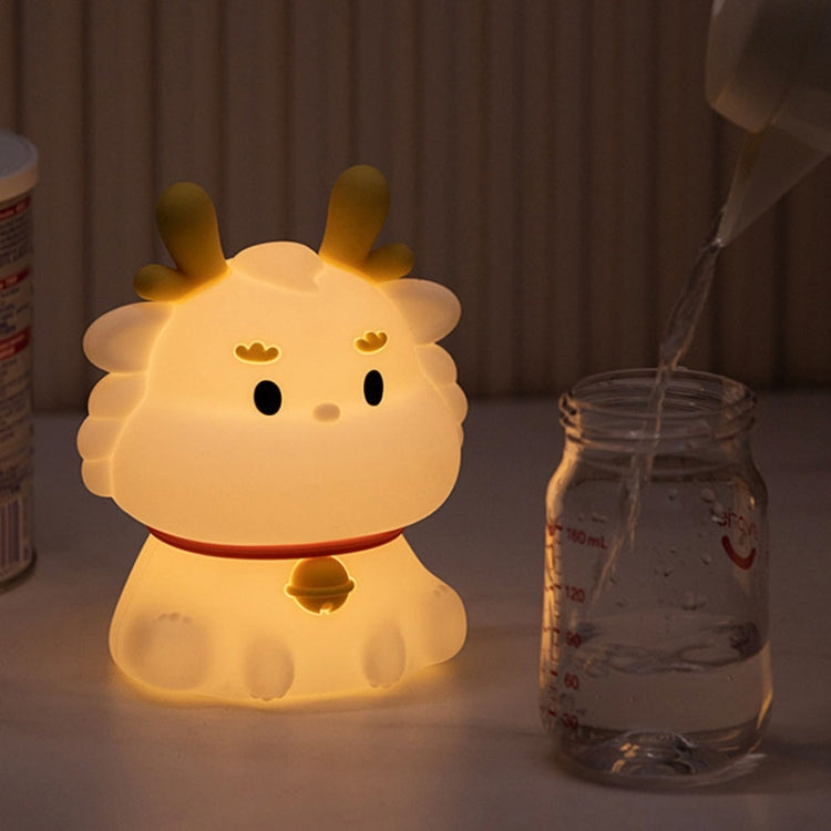 Dragon Silicone Sleeping Night Light Childrens Gift USB Rechargeable Ambient Lantern, Style: Pat Model(Colorful+Warm Yellow Light) - Night Lights by PMc TechLife | Online Shopping South Africa | PMc TechLife | Buy Now Pay Later Mobicred