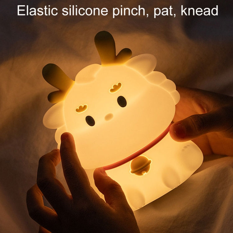 Dragon Silicone Sleeping Night Light Childrens Gift USB Rechargeable Ambient Lantern, Style: Pat Model(Colorful+Warm Yellow Light) - Night Lights by PMc TechLife | Online Shopping South Africa | PMc TechLife | Buy Now Pay Later Mobicred
