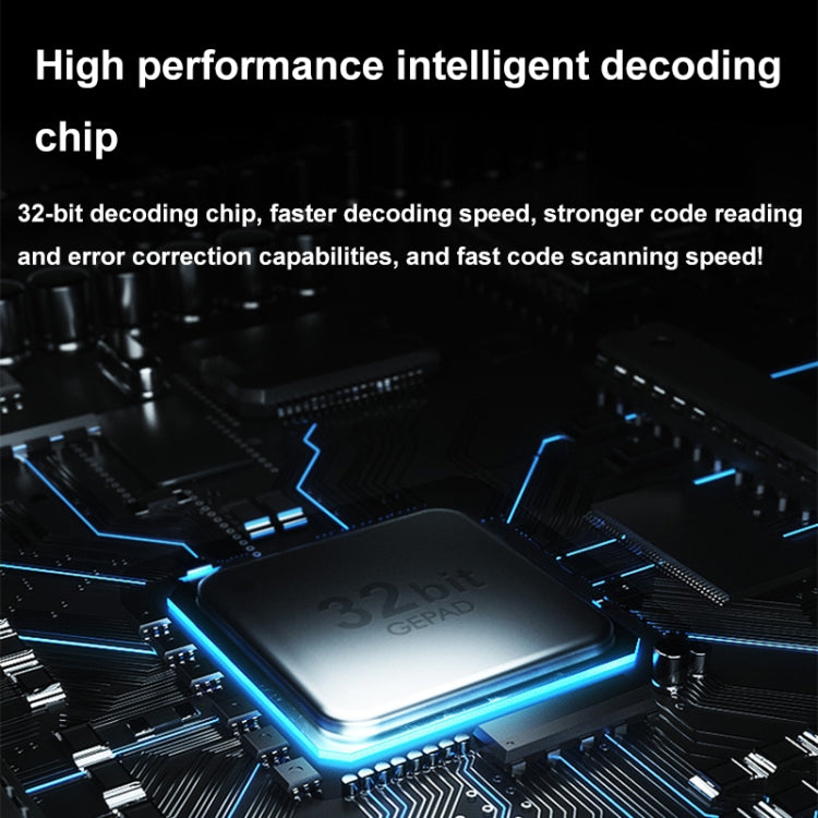 QR Code Scanner Mobile Phone Screen Supermarket Cashier Scanner, Model: Wireless