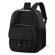 PU Pet Bag Cats And Dogs Outing Carrying Capsule Double Shoulder Backpacks(Model 6 Black) - Pet Bags by PMC TechLife | Online Shopping South Africa | PMC TechLife | Buy Now Pay Later Mobicred