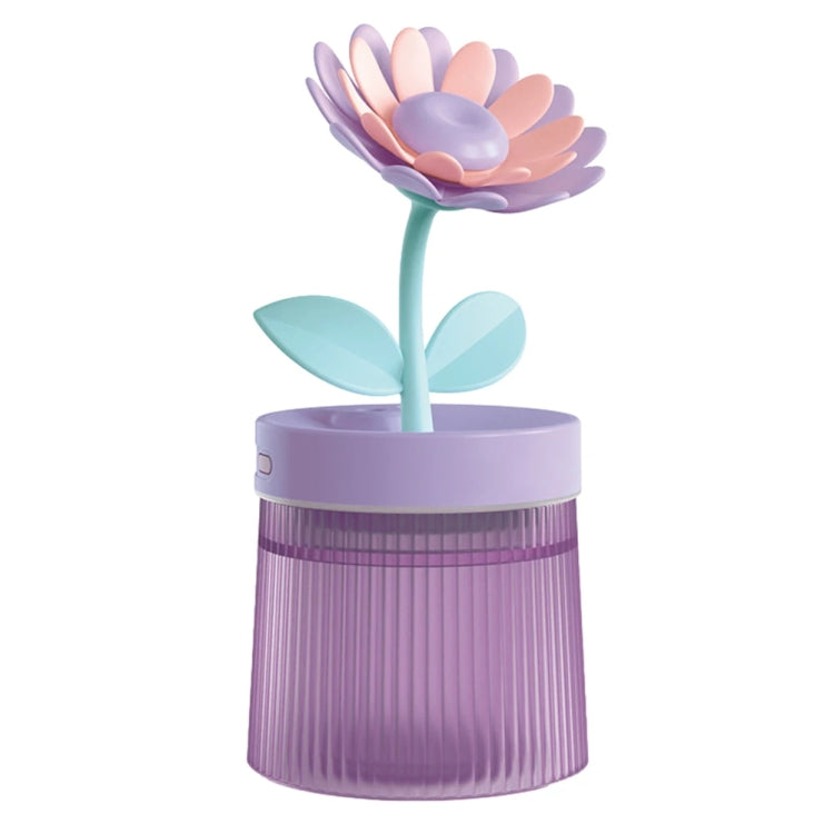 Flower Spray Hhydrating Colorful Atmosphere Light USB Aromatherapy Humidifier, Color: Sunflower Purple - Air Purifiers & Accessories by PMC TechLife | Online Shopping South Africa | PMC TechLife | Buy Now Pay Later Mobicred