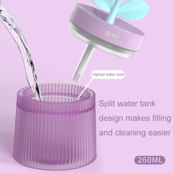 Flower Spray Hhydrating Colorful Atmosphere Light USB Aromatherapy Humidifier, Color: Sunflower Pink