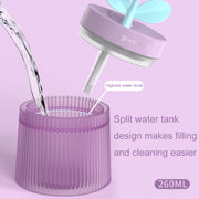 Flower Spray Hhydrating Colorful Atmosphere Light USB Aromatherapy Humidifier, Color: Sunflower Green