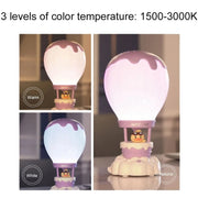 Cartoon Balloon Shape USB Charging Eye Protection LED Night Light Bedroom Reading Table Lamp, Color: Blue