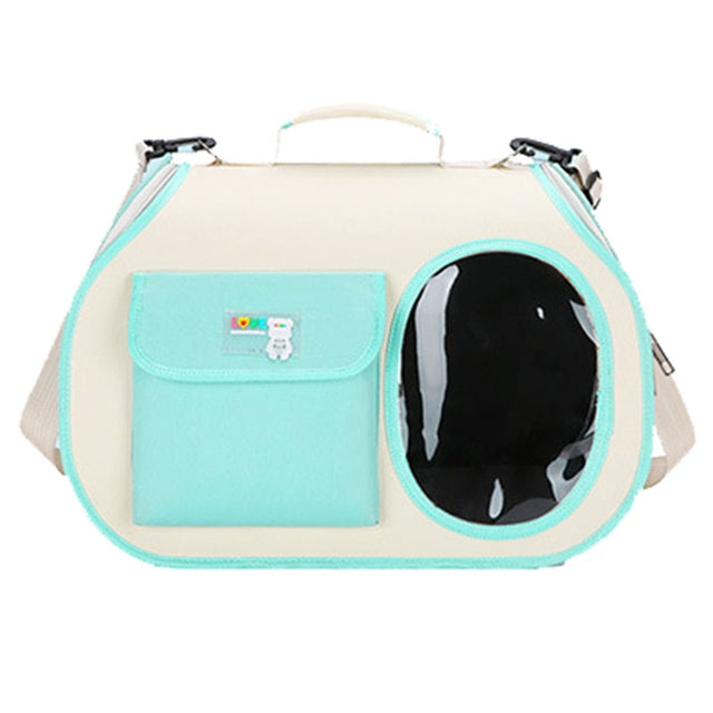 Crossbody Pet Bag Cast And Dogs Outdoor Carrying Portable Single Shoulder Bag(Green)
