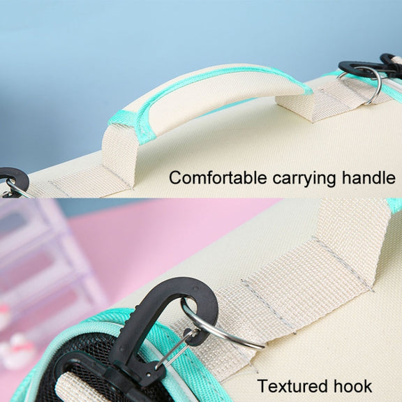 Crossbody Pet Bag Cast And Dogs Outdoor Carrying Portable Single Shoulder Bag(Green)