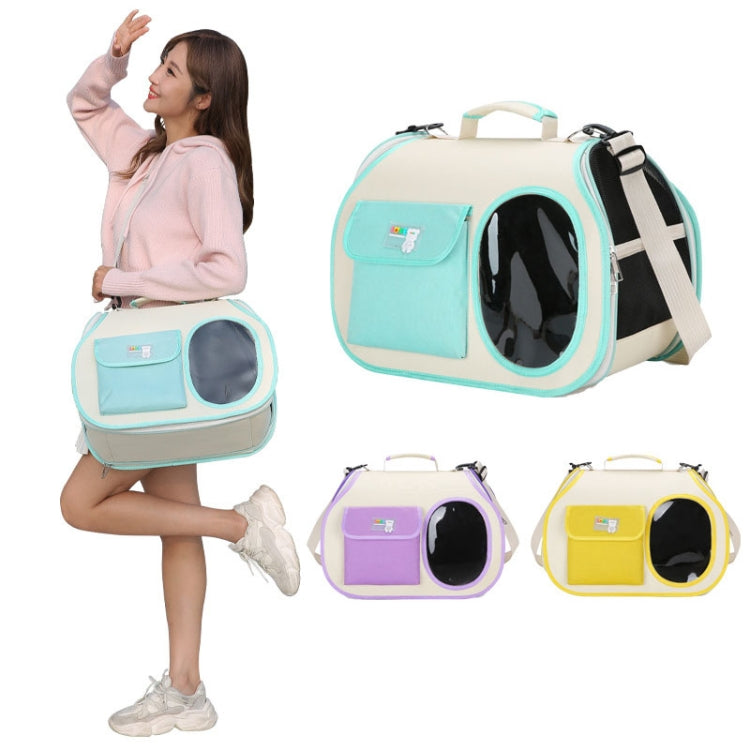 Crossbody Pet Bag Cast And Dogs Outdoor Carrying Portable Single Shoulder Bag(Yellow)