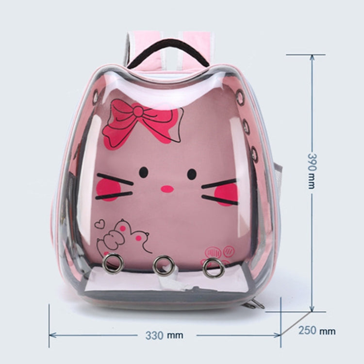 Cartoon Pattern Cat Transparent Pet Bag Space Capsule Portable Pet Backpack, Color: Black - Pet Storages & Bags by PMC TechLife | Online Shopping South Africa | PMC TechLife | Buy Now Pay Later Mobicred