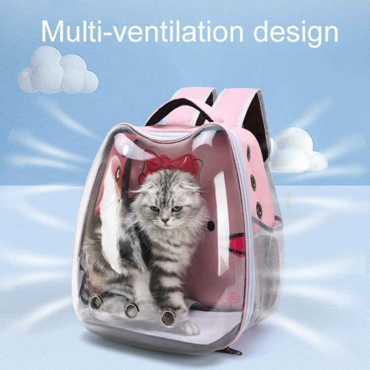 Cartoon Pattern Cat Transparent Pet Bag Space Capsule Portable Pet Backpack, Color: Black - Pet Storages & Bags by PMC TechLife | Online Shopping South Africa | PMC TechLife | Buy Now Pay Later Mobicred