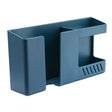 Double Grid Wall-Mounted Storage Box Remote Control Sundries Organizer Mobile Phone Charging Holder(Blue) - free shipping - PMC TechLife - Order now!