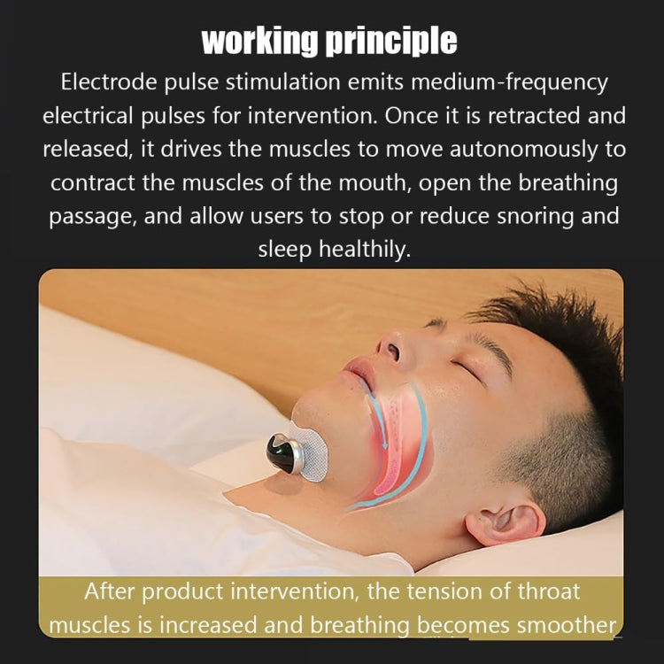 QC1003 TENS+EMA Mini Smart Magnetic Charging Anti-snoring Device(Grey) - free shipping - PMC TechLife - Order now!