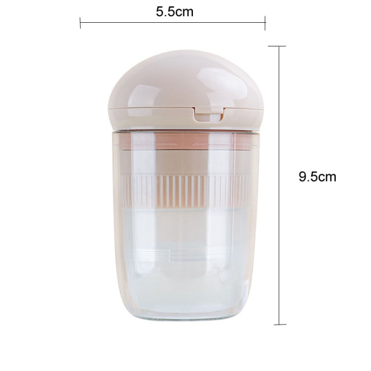 Portable 4 In 1 Mini Pill Box Multifunctional Cutting And Dispensing Device(Pink)
