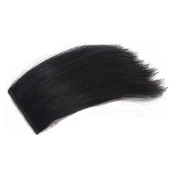 Invisible Pad Hair Roots Both Sides Puffy Wig Piece Faux Hair Extension Pad Hair Piece, Color: 20cm Natural Black