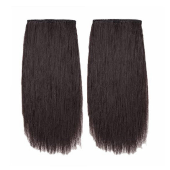 Invisible Pad Hair Roots Both Sides Puffy Wig Piece Faux Hair Extension Pad Hair Piece, Color: 30cm Dark Brown