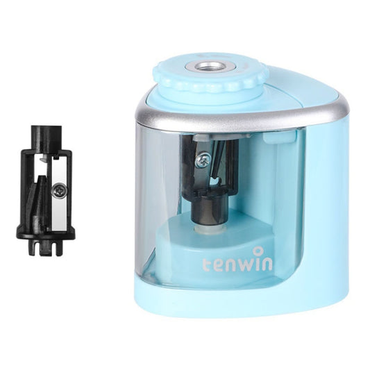 TENWIN Electrical Pencil Sharpener Student Stationery Semi-Automatic Sharpeners Battery Model(Blue) - free shipping - PMC Jewellery - Order now!