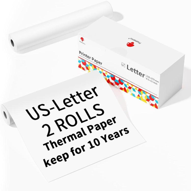 Phomemo 2rolls /Box Letter Writing Quick-Drying Thermal Paper 10-Year Long-Lasting For M832 / M833 / M834 / M835 Printer - Printer Accessories by PMC TechLife | Online Shopping South Africa | PMC TechLife | Buy Now Pay Later Mobicred