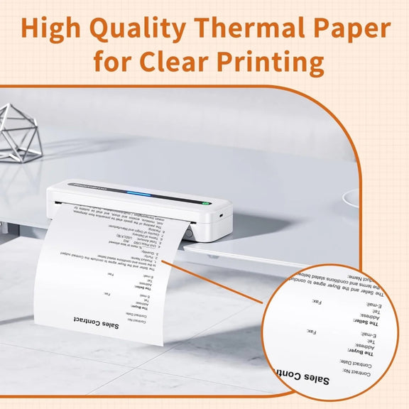 Phomemo 3rolls /Box 80mm Writing Quick-Drying Thermal Paper 10-Year Long-Lasting For M832 / M833 / M834 / M835 Printer