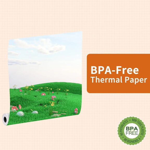 Phomemo 4rolls /Box Letter Writing Quick-Drying Thermal Paper 10-Year Long-Lasting For M832 / M833 / M834 / M835 Printer