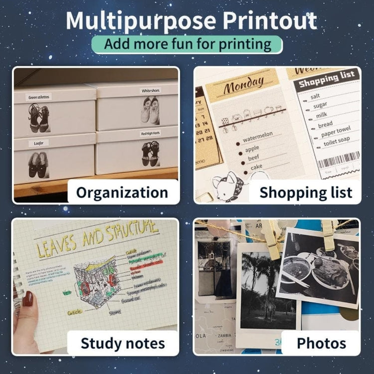 Phomemo 2rolls /Box Letter Writing Quick-Drying Thermal Paper 10-Year Long-Lasting For M832 / M833 / M834 / M835 Printer - Printer Accessories by PMC TechLife | Online Shopping South Africa | PMC TechLife | Buy Now Pay Later Mobicred