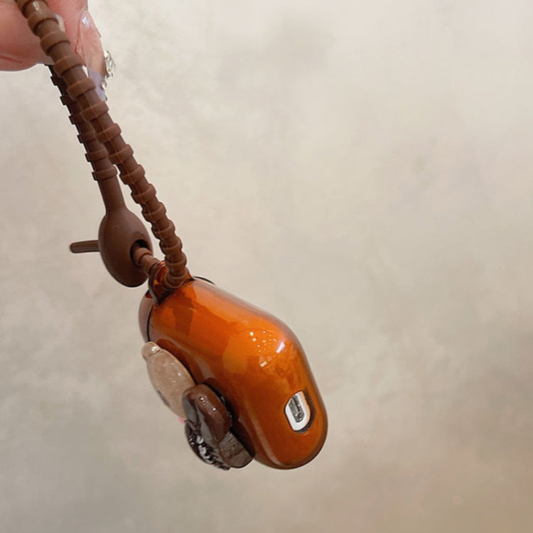 For AirPods Pro Cartoon 3D Coffee Bear Headphones Case Protective Shell Cover - For AirPods Pro by PMC Jewellery | Online Shopping South Africa | PMC Jewellery | Buy Now Pay Later Mobicred