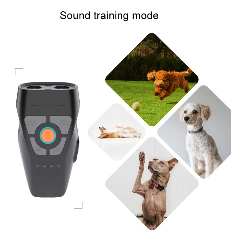 Dual Ultrasonic Repeller Pet Stop Barker With Mobile Power Supply Flashing Lighting Horn Function(Grey) - Training Aids by PMC TechLife | Online Shopping South Africa | PMC TechLife | Buy Now Pay Later Mobicred