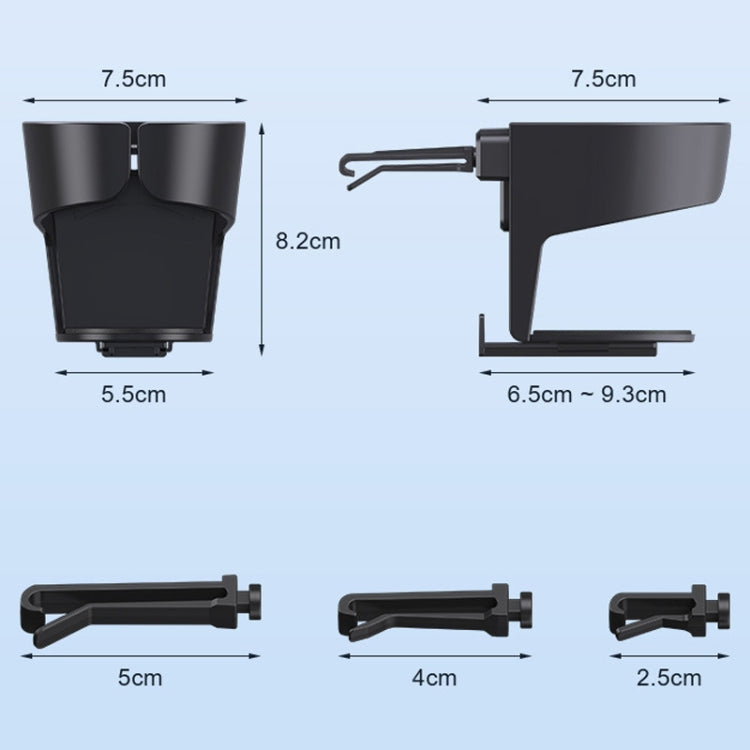 Multifunctional Car Air Conditioner Outlet Cup Holder Ashtray(Black) - free shipping - PMC TechLife - Order now!