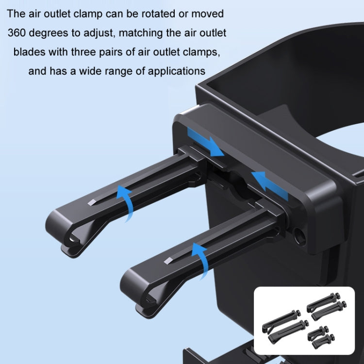 Multifunctional Car Air Conditioner Outlet Cup Holder Ashtray(Black) - free shipping - PMC TechLife - Order now!