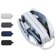 SM09 Double-layer Large Capacity Digital Accessories Storage Bag, Color: Gray