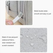 SM09 Double-layer Large Capacity Digital Accessories Storage Bag, Color: Gray