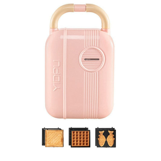 4 In 1 YIDPU Multifunctional Family Breakfast Maker Light Diet Sandwich Waffle Baker, CN Plug(Pink) - free shipping - PMC Jewellery - Order now!