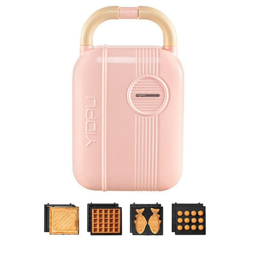 5 In 1 YIDPU Multifunctional Family Breakfast Maker Light Diet Sandwich Waffle Baker, CN Plug(Pink) - free shipping - PMC Jewellery - Order now!