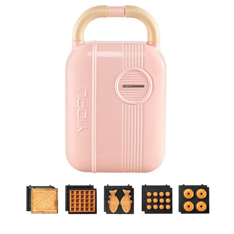 6 In 1 YIDPU Multifunctional Family Breakfast Maker Light Diet Sandwich Waffle Baker, CN Plug(Pink) - free shipping - PMC Jewellery - Order now!