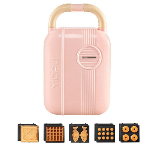 6 In 1 YIDPU Multifunctional Family Breakfast Maker Light Diet Sandwich Waffle Baker, CN Plug(Pink) - free shipping - PMC Jewellery - Order now!