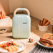 2 In 1 YIDPU Multifunctional Family Breakfast Maker Light Diet Sandwich Waffle Baker, CN Plug(Pink)