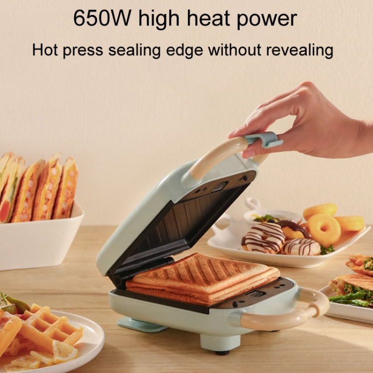 2 In 1 YIDPU Multifunctional Family Breakfast Maker Light Diet Sandwich Waffle Baker, CN Plug(Pink)