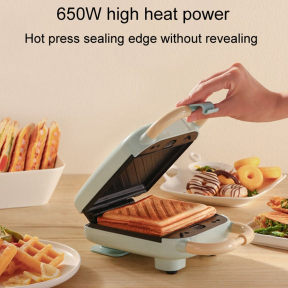 6 In 1 YIDPU Multifunctional Family Breakfast Maker Light Diet Sandwich Waffle Baker, CN Plug(Green)